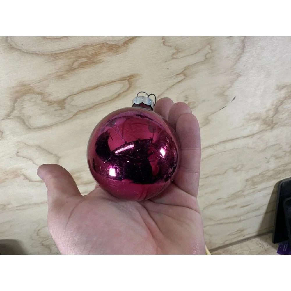 vintage Pyramid‎ Glass Christmas Ornaments 11